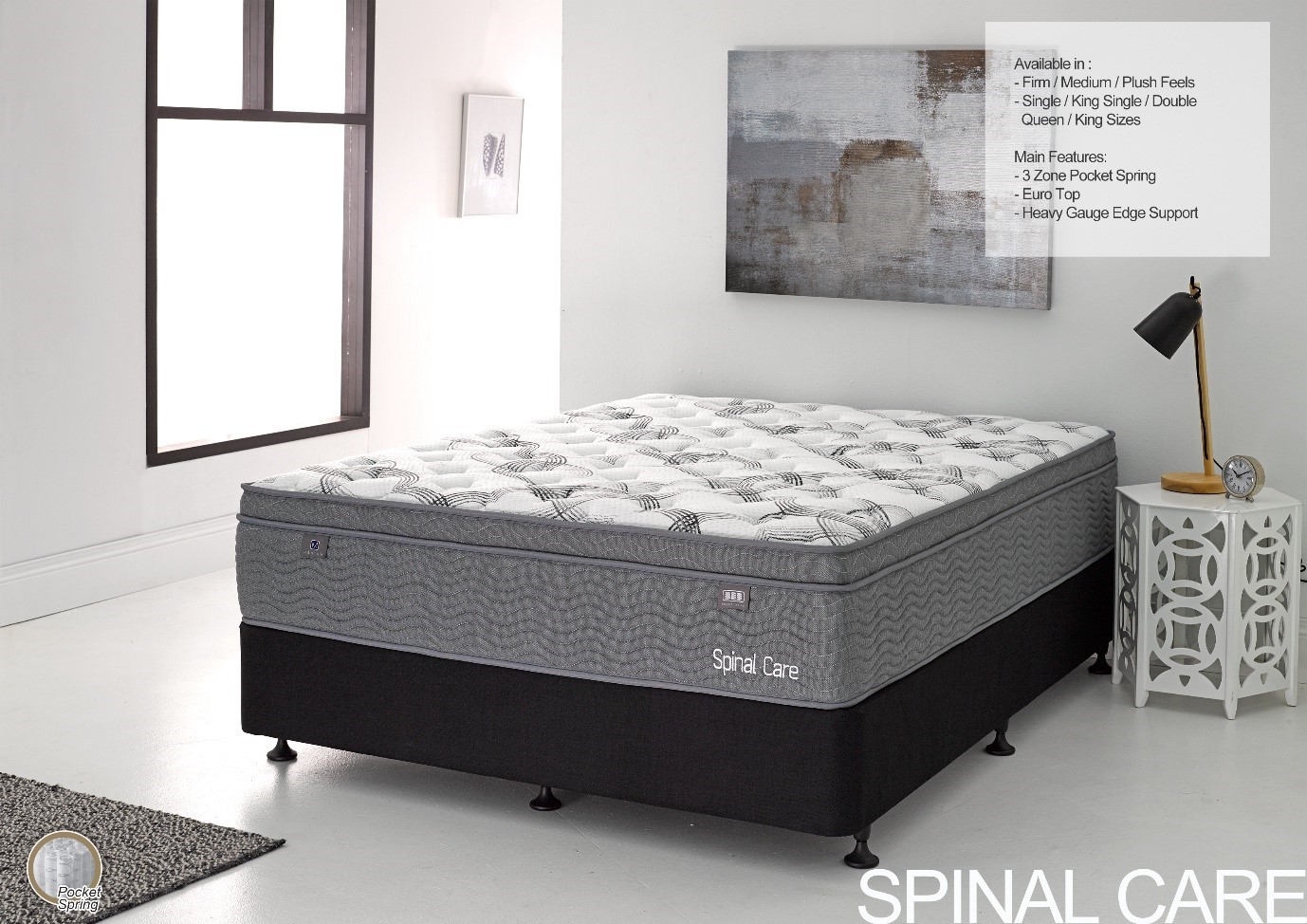 spinal care plush mattress