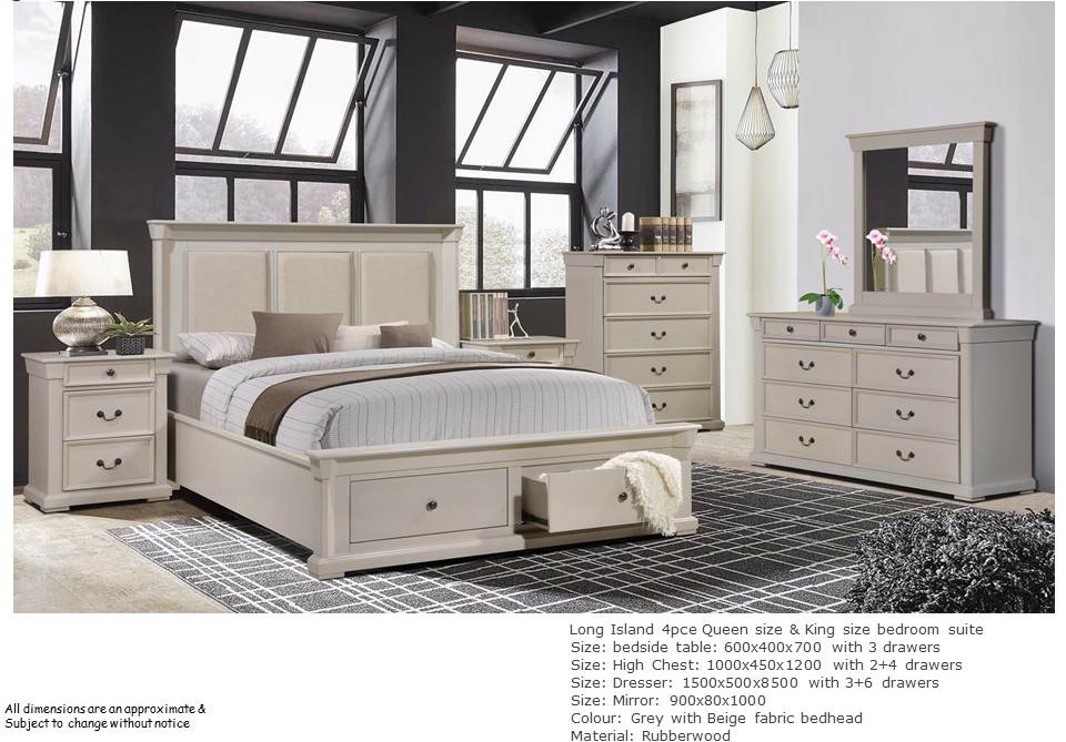 Long Island 4 Piece Bedroom Suite