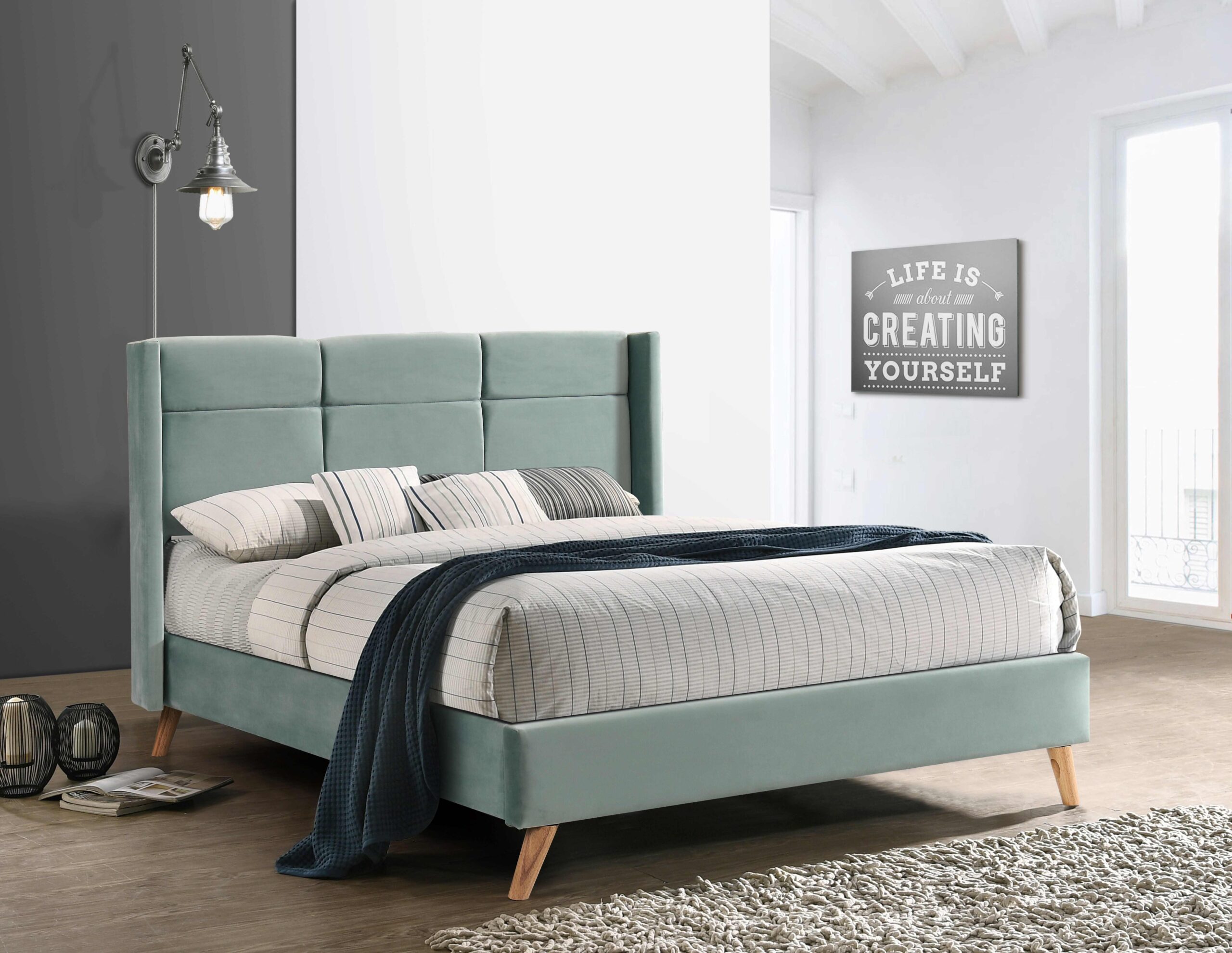 Iris Fabric Bed Frame